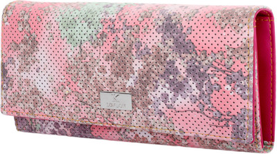 

K London Women Pink Artificial Leather Wallet(4 Card Slots)