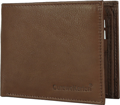 

curewe kerien Men Brown Genuine Leather Wallet(16 Card Slots)