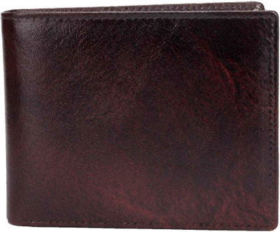 

Rebel Color Men Brown Genuine Leather Wallet(12 Card Slots)