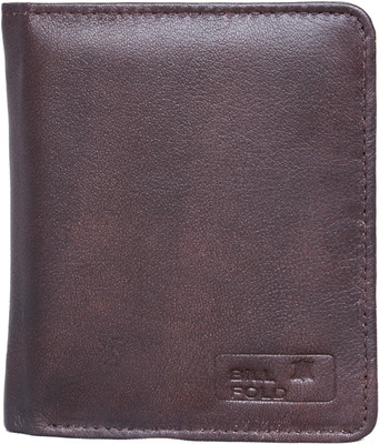 

Bill Fold Artistic Leather Men Brown Genuine Leather Wallet(7 Card Slots)