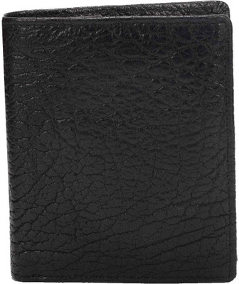 

Rebel Color Men Black Genuine Leather Wallet(12 Card Slots)