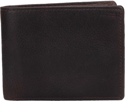 

Rebel Color Men Brown Genuine Leather Wallet(12 Card Slots)