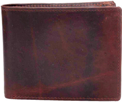 

Rebel Color Men Brown Genuine Leather Wallet(12 Card Slots)