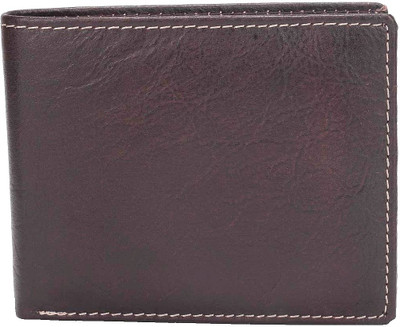 

Rebel Color Men Brown Genuine Leather Wallet(12 Card Slots)