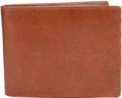 

Rebel Color Men Tan Genuine Leather Wallet(12 Card Slots)