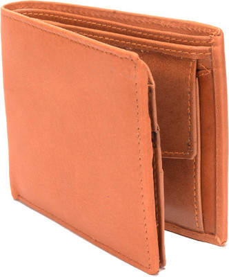 

Rebel Color Men Tan Genuine Leather Wallet(12 Card Slots)