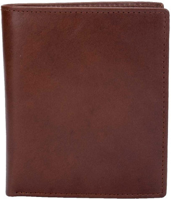 

Rebel Color Men Brown Genuine Leather Wallet(12 Card Slots)
