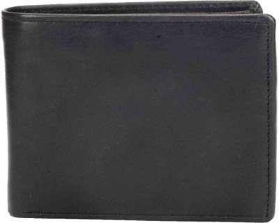 

Rebel Color Men Black Genuine Leather Wallet(12 Card Slots)