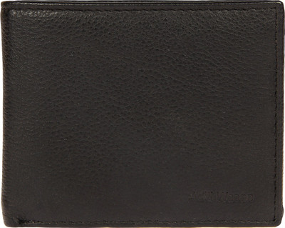 

Aditi Wasan Men Black Genuine Leather Wallet(6 Card Slots)
