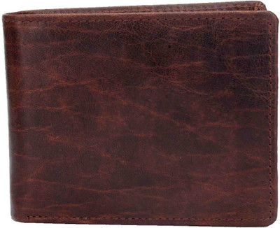 

Rebel Color Men Brown Genuine Leather Wallet(12 Card Slots)