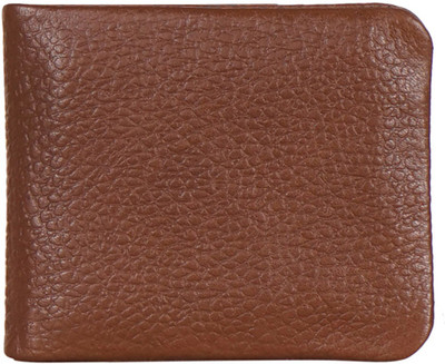 

Justanned Men Tan Genuine Leather Wallet(6 Card Slots)