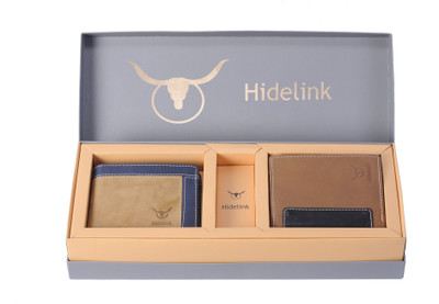 

Hidelink Men Multicolor Genuine Leather Wallet(5 Card Slots), Brown