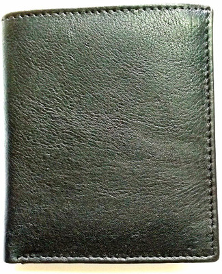 

Rebel Color Men Black Genuine Leather Wallet(12 Card Slots)