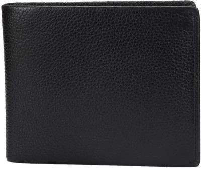 

Rebel Color Men Black Genuine Leather Wallet(12 Card Slots)