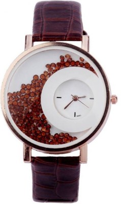 AD Global Mxre Halfmoon Brown Diamond Beads MX 03 Watch  - For Women   Watches  (AD GLOBAL)
