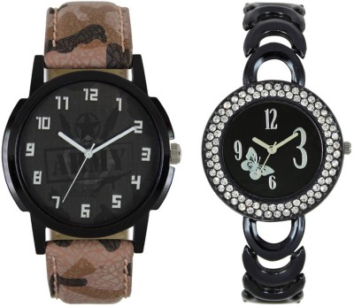 CM New Couple Watch With Stylish And Designer Dial Fancy Look 017 Watch  - For Couple   Watches  (CM)