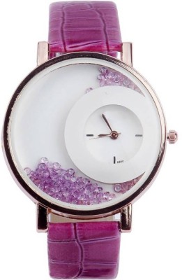 AD Global MXRE Halfmoon Purple Diamond Beads MX 05 Watch  - For Women   Watches  (AD GLOBAL)