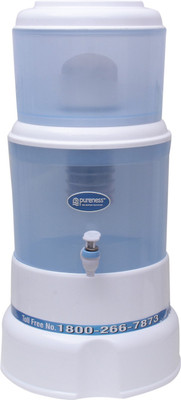 

pureness 14-Liters Gravity 14 L Gravity Based Water Purifier(White and blue)