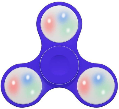 

VibeX ™ Hand Fidget Spinner Colorful Light Helping Focus Toy Ceramic Bearing For ADD, ADHD, Anxiety Stress Reducer Reliver(Blue)