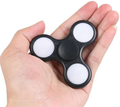 

VibeX ® fidget toys,spinner fidget toys The Anti-Anxiety 360 Spinner Helps Focusing Toys [3D Figit] Premium Quality EDC Focus Toy for Kids & Adults - Stress Reducer Relieves ADHD Anxiety With LED lights(Black)