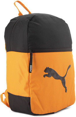 

Puma PUMA Block Backpack 24 L Laptop Backpack(Black, Yellow), Orange-black