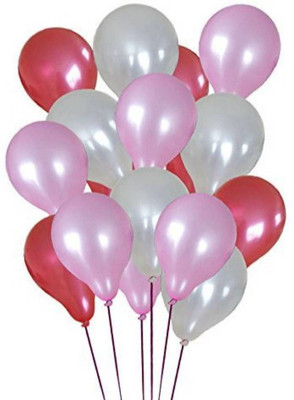 

Shop Online Solid Pink Red White Pack Balloon(Multicolor, Pack of 50)