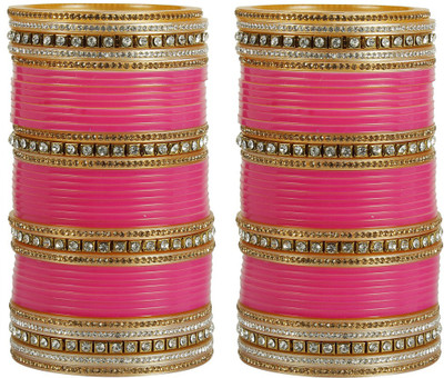 Muchmore Alloy Gold-plated Bangle Set(Pack of 2)