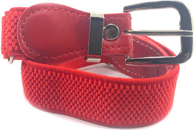 

Kidofash Boys & Girls Casual Red Fabric Belt