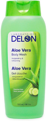 

Delon Laboratories BODY WASH ALOE VERA (PARABEN FREE)(532 ml)