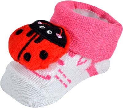

Instabuyz Lady bird Booties(Toe to Heel Length - 2 cm Red)