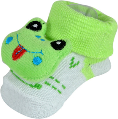 

Instabuyz Turtle green Booties(Toe to Heel Length - 2 cm Green)