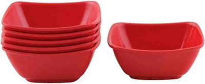 

Blue Birds High quality set of 6 Melamine Bowl Set(Red, Pack of 6)
