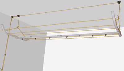 

pull 'n' dry Aluminium Ceiling Cloth Dryer Stand(White)
