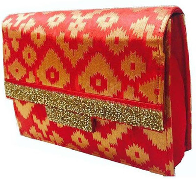 

CRAFTBAZAAR Party Red Clutch