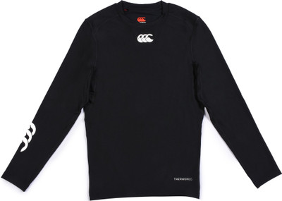 

CANTERBURY Men's Knit Thermoreg Long sleeve top Men Compression(Black Full Sleeve