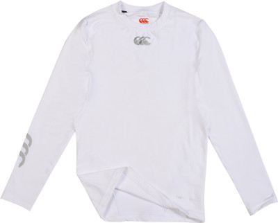 

CANTERBURY Men's Knit Thermoreg Long sleeve top Men Compression(White Full Sleeve