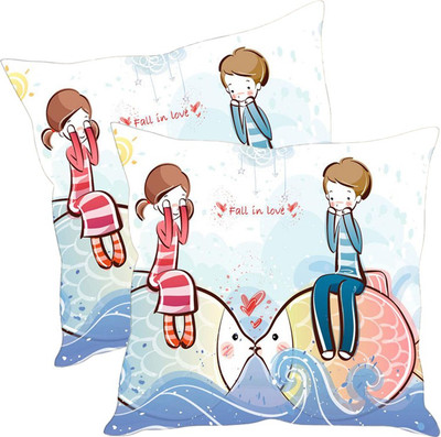 

Sleep Nature's Printed Cushions Cover(Pack of 2, 40.63 cm*40.63 cm, Multicolor)
