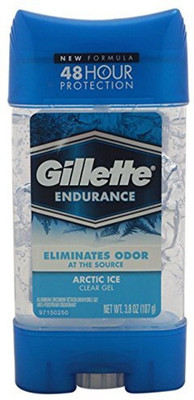 

Gillette Imported Endurance Arctic Ice Antiperspirant Clear Gel Deodorant Roll-on - For Men(106 g)