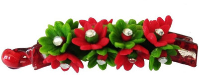 

Advance Hotline Handmade Artificial Jewellery Proceline Dough Work Banana Hair Clip /Proceline Dough / hair accesoseries /hair pins/wings /for women /girls by unique indian craft Banana Clip(Multicolor)