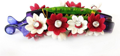 

Advance Hotline Handmade Artificial Jewellery Proceline Dough Work Banana Hair Clip /Proceline Dough / hair accesoseries /hair pins/wings /for women /girls by unique indian craft Banana Clip(Multicolor)