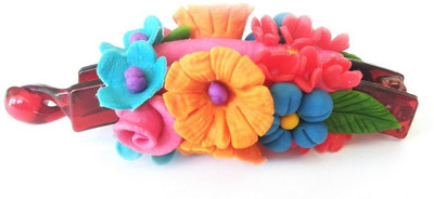 

Advance Hotline Handmade Artificial Jewellery Proceline Dough Work Banana Hair Clip /Proceline Dough / hair accesoseries /hair pins/wings /for women /girls by unique indian craft Banana Clip(Multicolor)