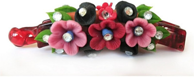

Advance Hotline Handmade Artificial Jewellery Proceline Dough Work Banana Hair Clip /Proceline Dough / hair accesoseries /hair pins/wings /for women /girls by unique indian craft Banana Clip(Multicolor)