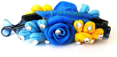 

Advance Hotline Handmade Artificial Jewellery Proceline Dough Work Banana Hair Clip /Proceline Dough / hair accesoseries /hair pins/wings /for women /girls by unique indian craft Banana Clip(Multicolor)