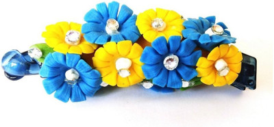 

Advance Hotline Handmade Artificial Jewellery Proceline Dough Work Banana Hair Clip /Proceline Dough / hair accesoseries /hair pins/wings /for women /girls by unique indian craft Banana Clip(Multicolor)