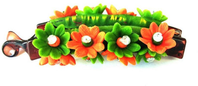 

Advance Hotline Handmade Artificial Jewellery Proceline Dough Work Banana Hair Clip /Proceline Dough / hair accesoseries /hair pins/wings /for women /girls by unique indian craft Banana Clip(Multicolor)