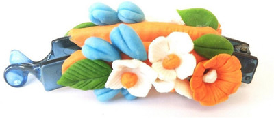 

Advance Hotline Handmade Artificial Jewellery Proceline Dough Work Banana Hair Clip /Proceline Dough / hair accesoseries /hair pins/wings /for women /girls by unique indian craft Banana Clip(Multicolor)