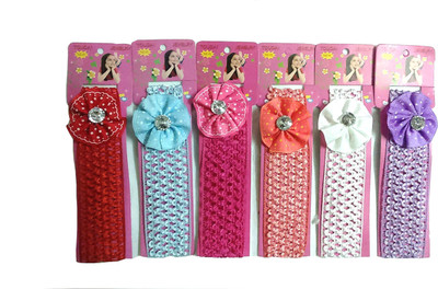 

Bunny Collections Flower Stone Hairband for baby girls Head Band(Multicolor)