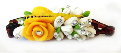 

Advance Hotline Handmade Artificial Jewellery Proceline Dough Work Banana Hair Clip /Proceline Dough / hair accesoseries /hair pins/wings /for women /girls by unique indian craft Banana Clip(Multicolor)