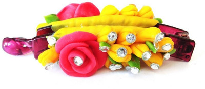 

Advance Hotline Handmade Artificial Jewellery Proceline Dough Work Banana Hair Clip /Proceline Dough / hair accesoseries /hair pins/wings /for women /girls by unique indian craft Banana Clip(Multicolor)