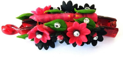 

Advance Hotline Handmade Artificial Jewellery Proceline Dough Work Banana Hair Clip /Proceline Dough / hair accesoseries /hair pins/wings /for women /girls by unique indian craft Banana Clip(Multicolor)